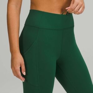 Lululemon Invigorate High-Rise Tight 25"Everglade Green,  size 6